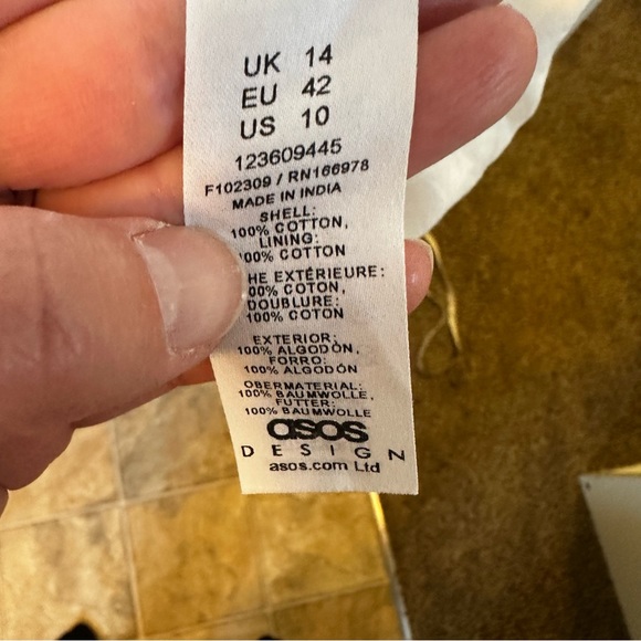 ASOS women’s dress size 10 white maxi - Picture 9 of 9